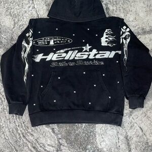 Hellstar Black Graphic Hoodie